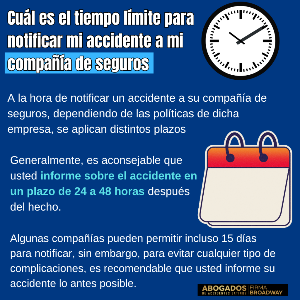 tiempo-notificar-accidente-auto-compañía-seguros