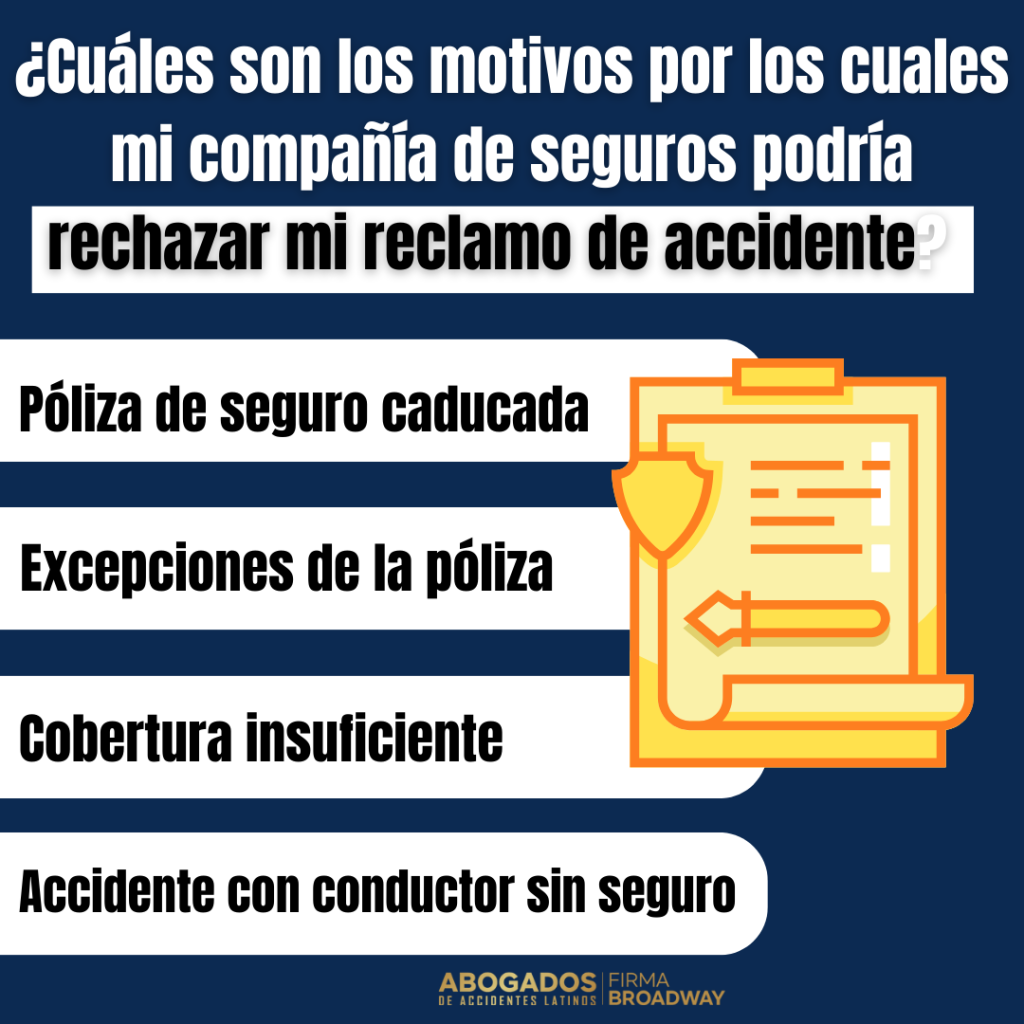 motivos-compañía-seguros-rechazar-reclamo-accidente