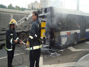 ACCIDENTE POR CAMION DE BOMBEROS