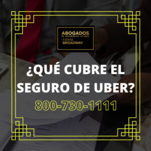 ¿Qué cubre el seguro de Uber