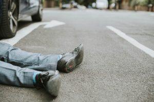 accidente de peatón en Santa Ana