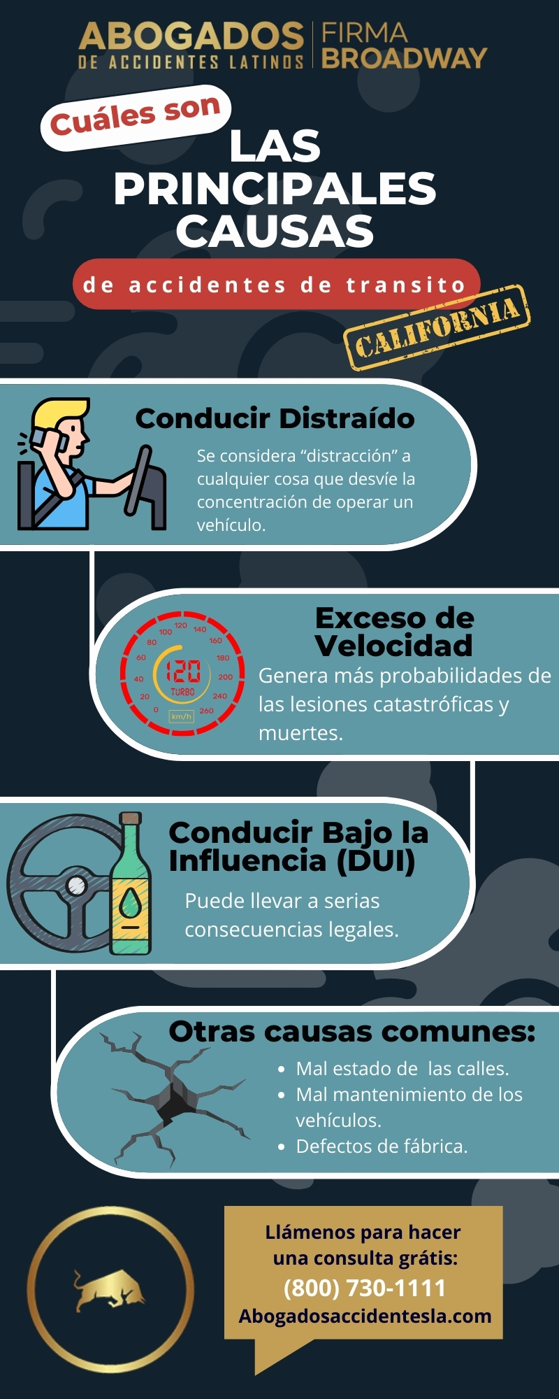 cuales son las principales causas de accidentes de transito